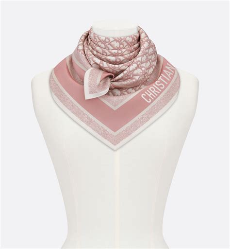 DIOR OBLIQUE DIORTWIN 90 SQUARE SCARF .